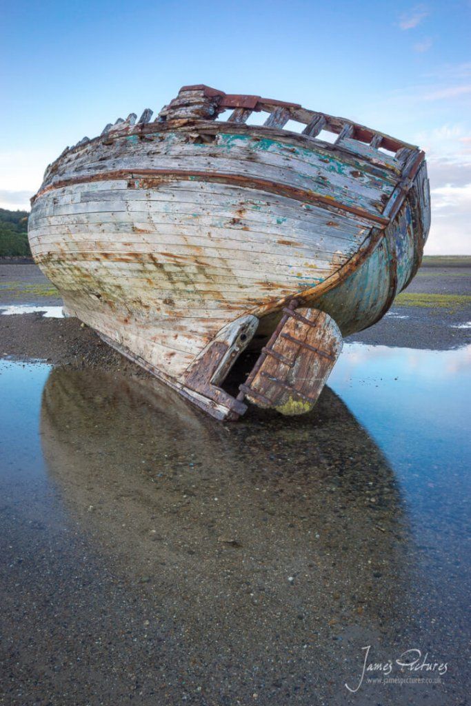 Stranded Boats in Dulas Bay One of the stranded boats in Dulas Bay, Anglesey North Wales